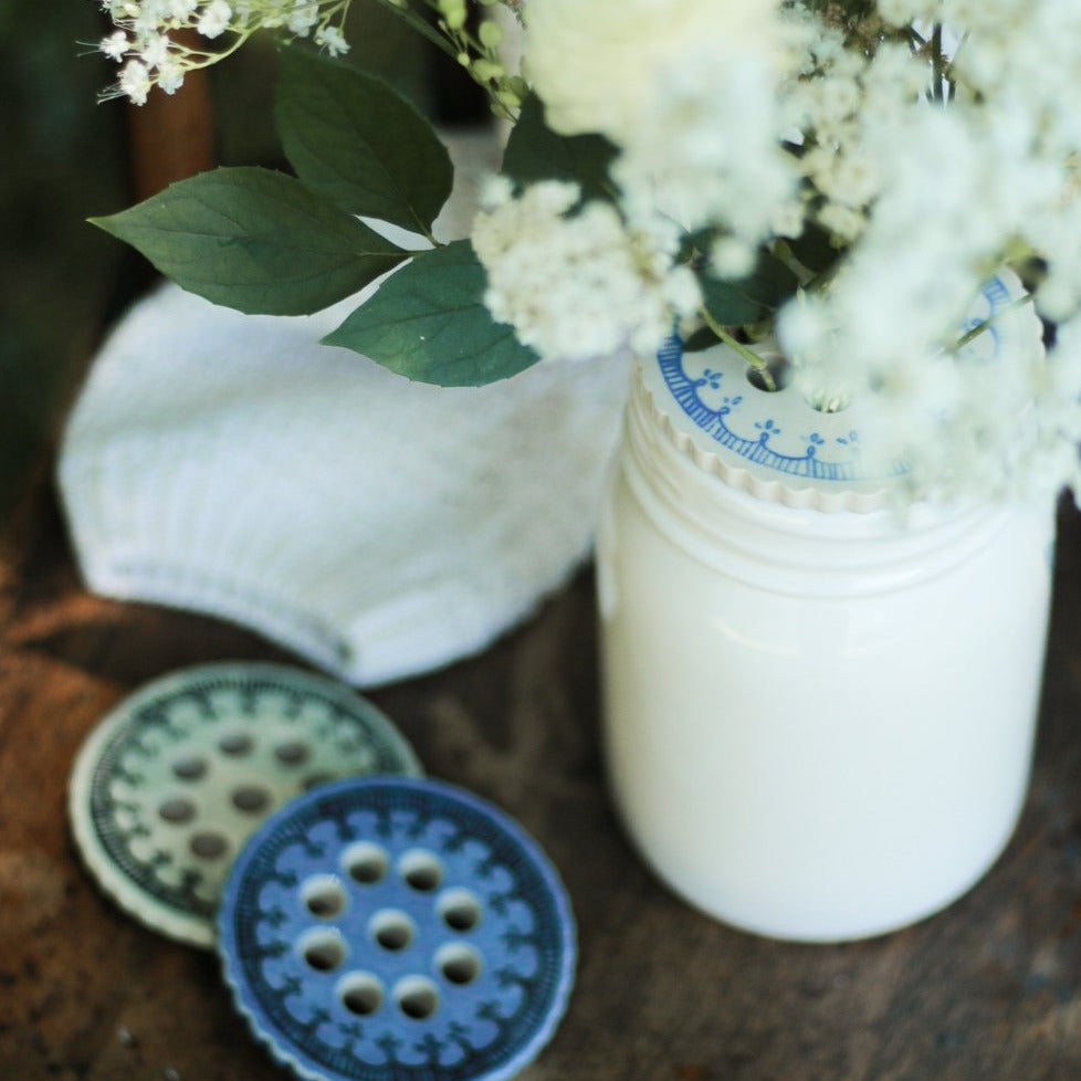 Ceramic Flower Arranger "Frog" The Village Green