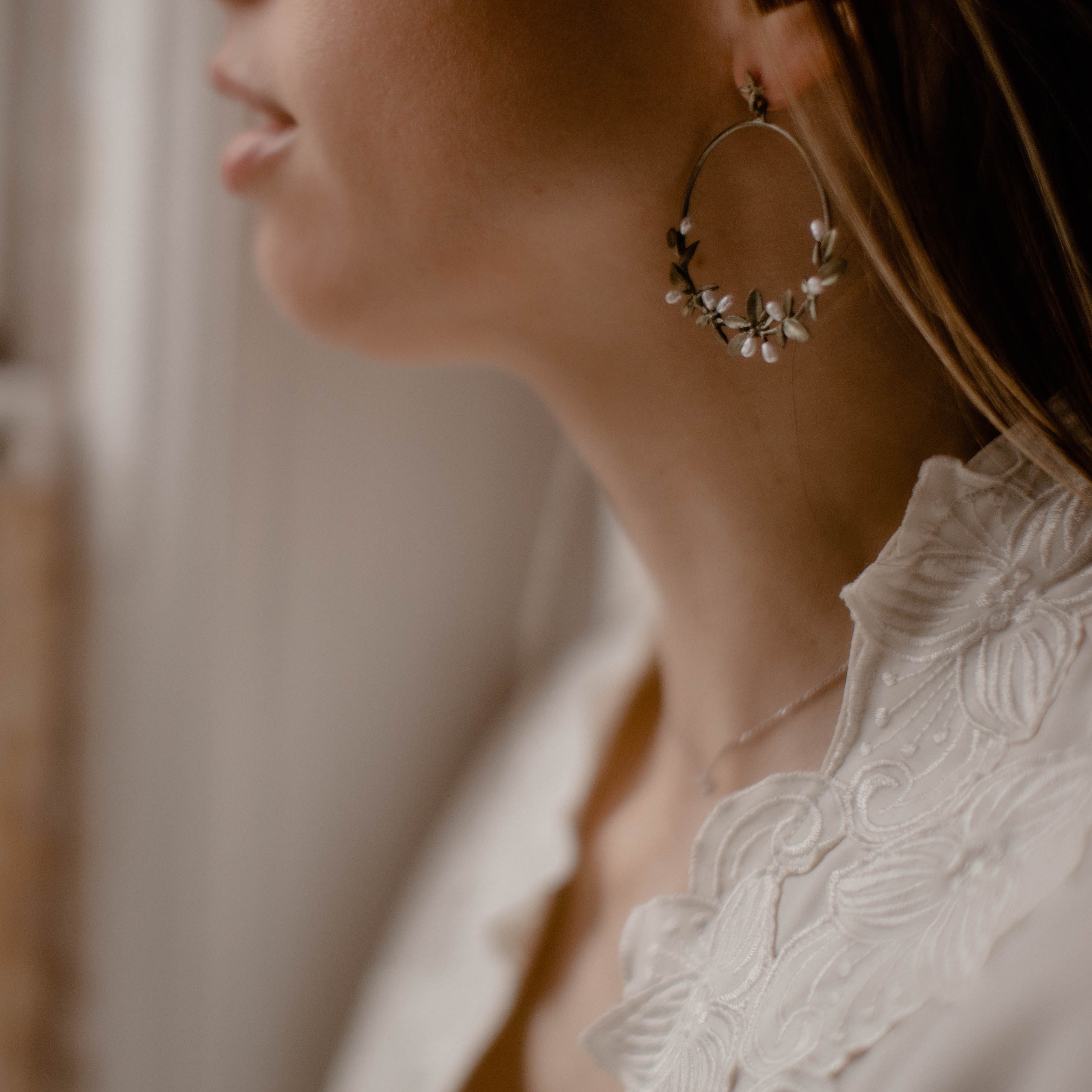 Flowering Thyme Dangle Earring