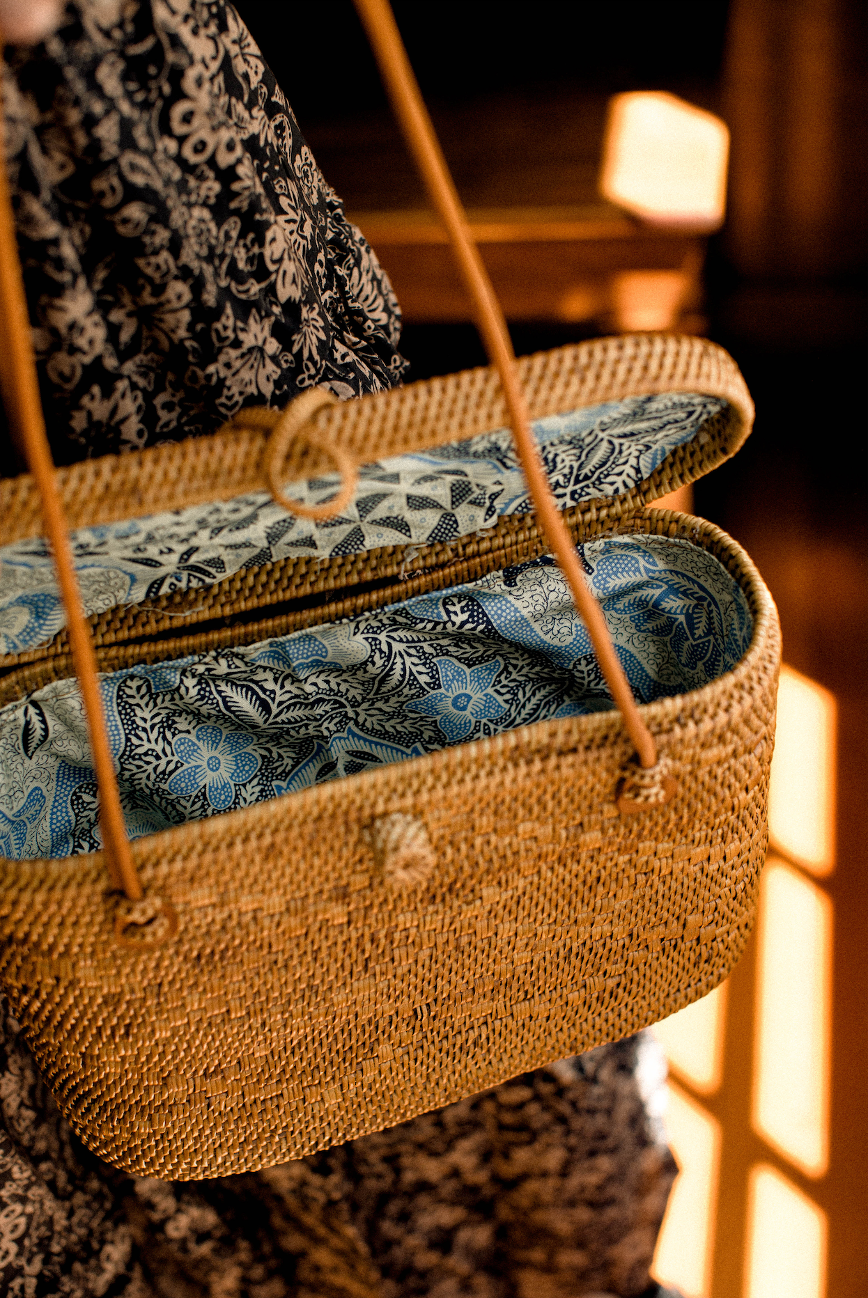 Bonnieux Rattan Shoulder Bag