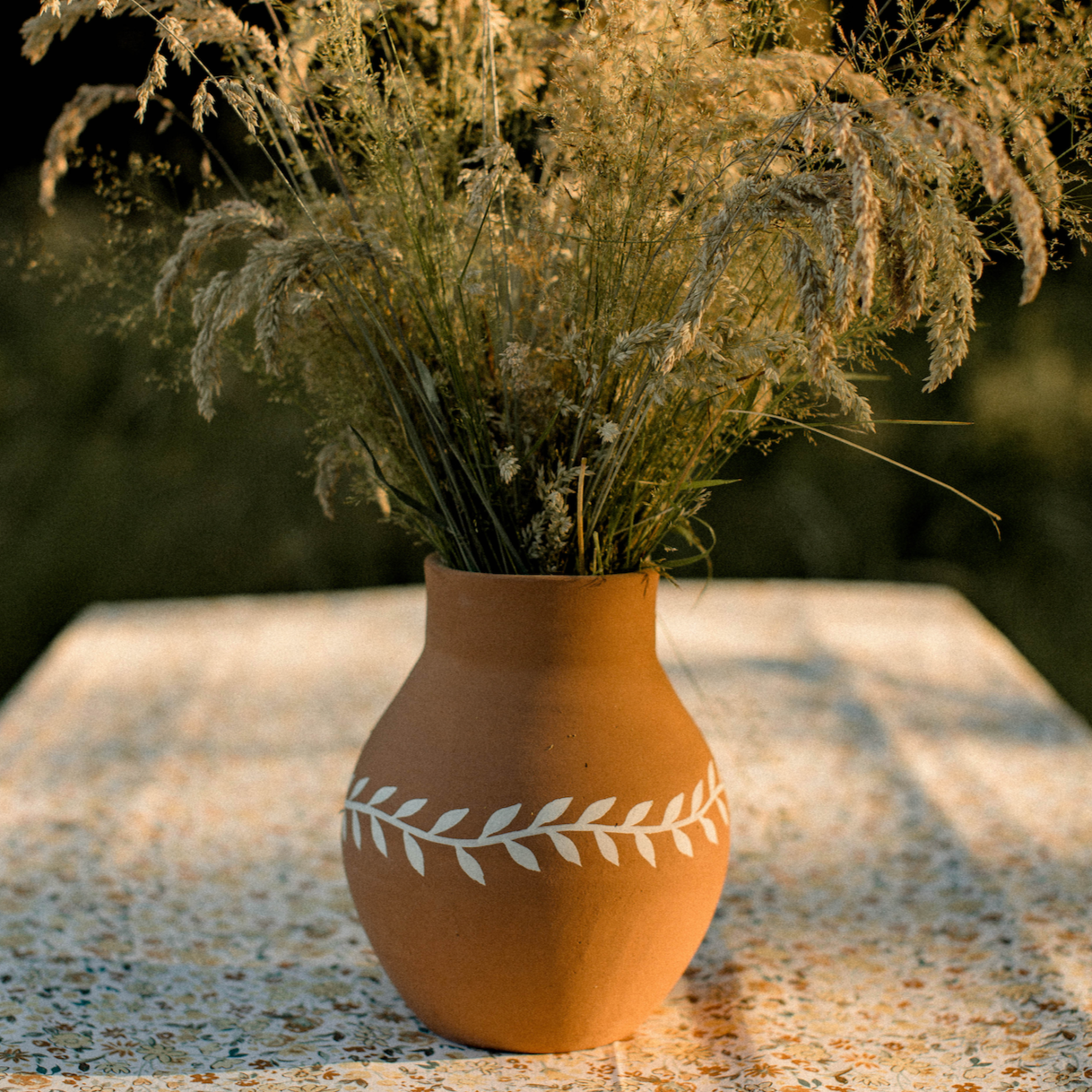 Floret Terracotta Vase