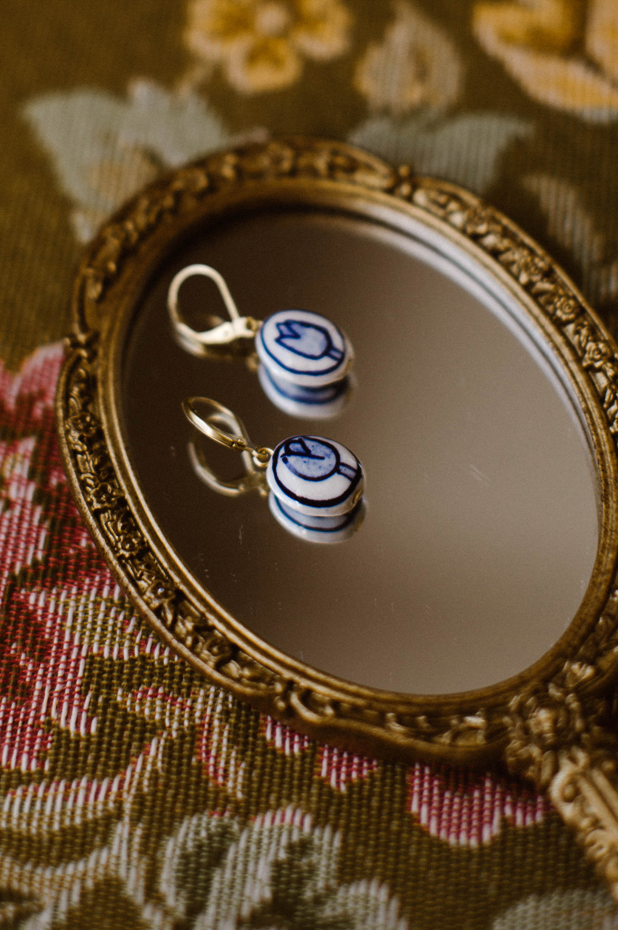 Delft Tulip Earring