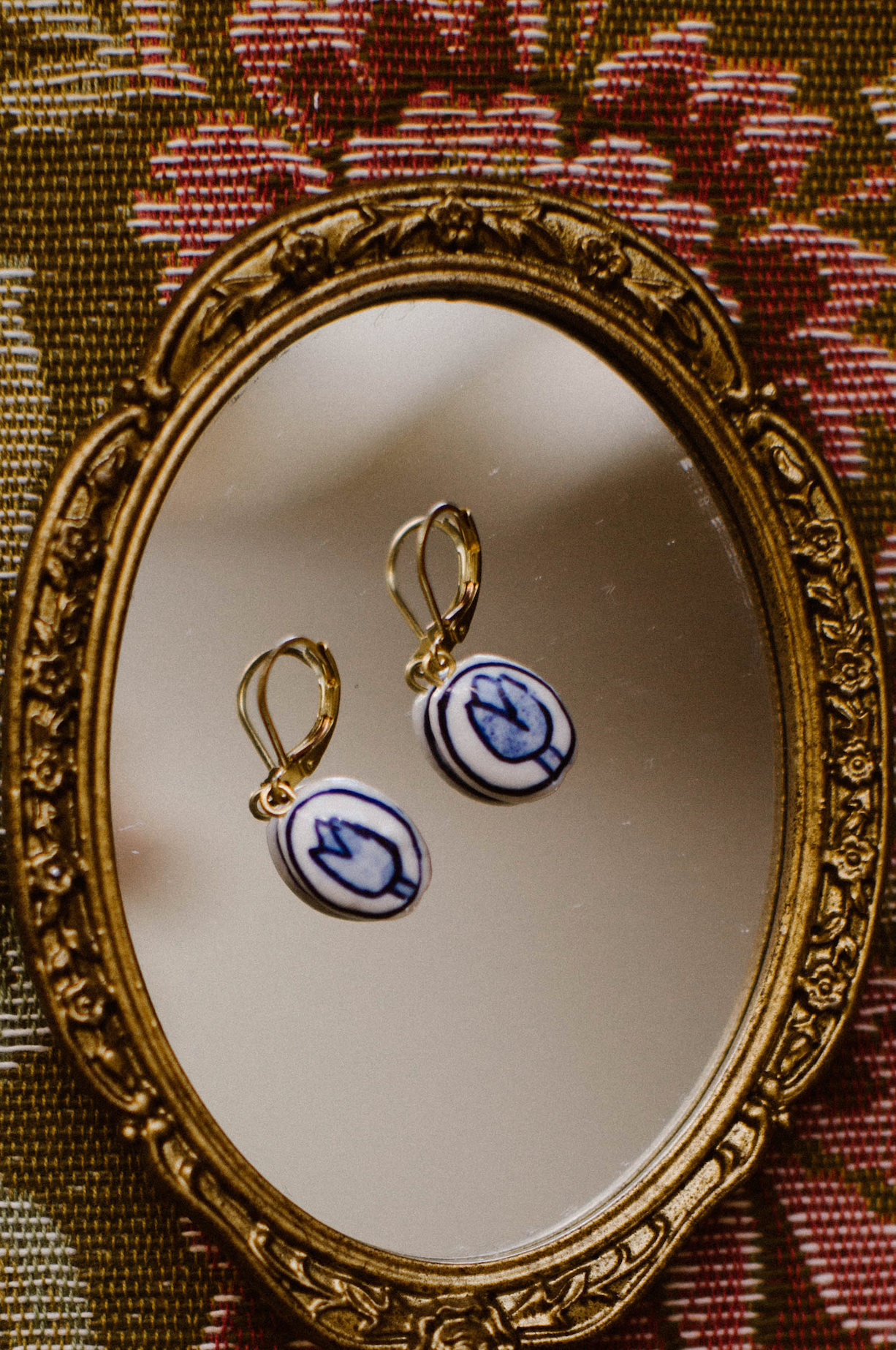 Delft Tulip Earring
