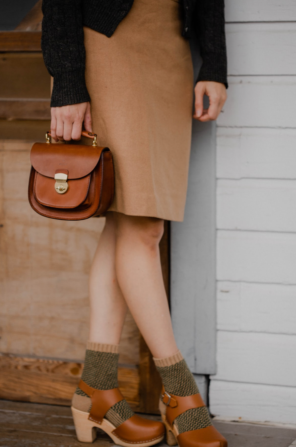 Classic Mini Saddle Bag in Chestnut