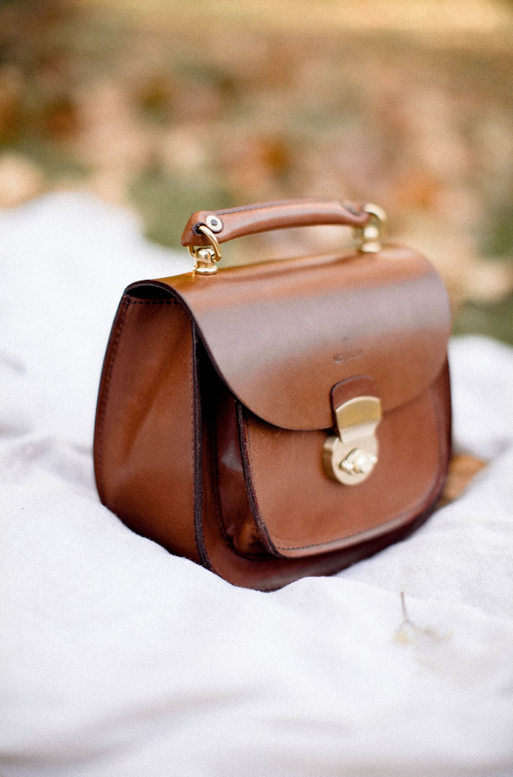 Classic Mini Saddle Bag in Chestnut