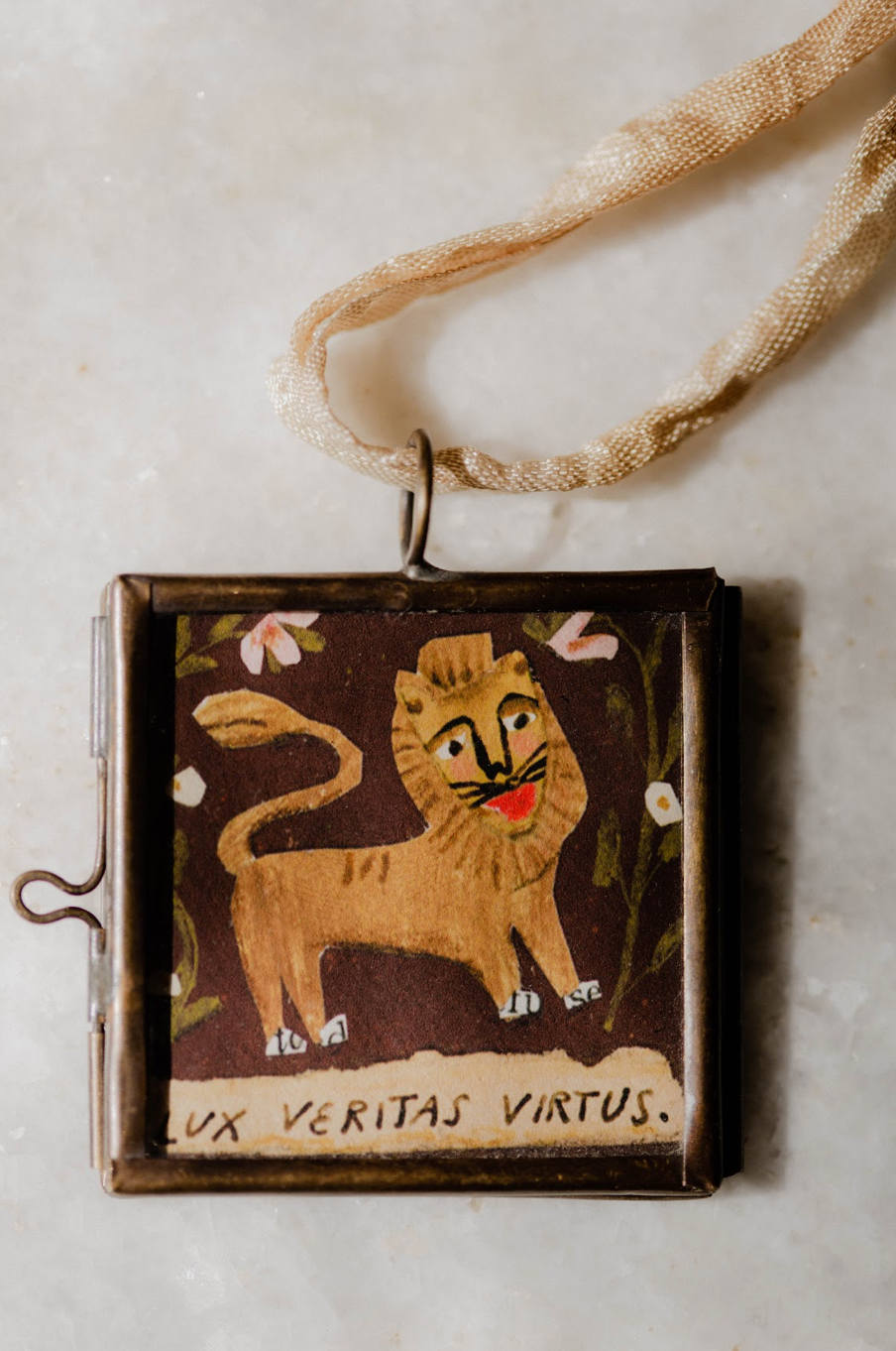Lux Lion Art Locket