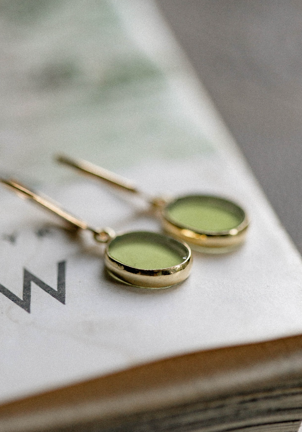 Peridot Drop Earring