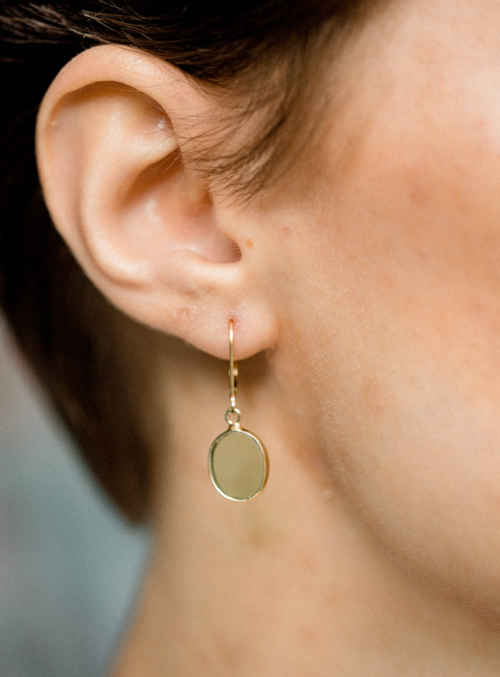Peridot Drop Earring
