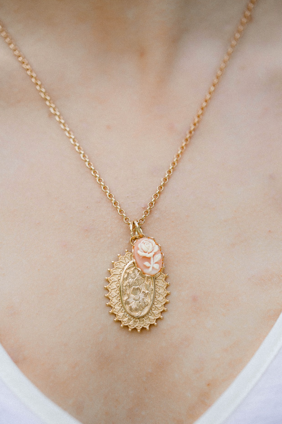 Rosa Charm Necklace