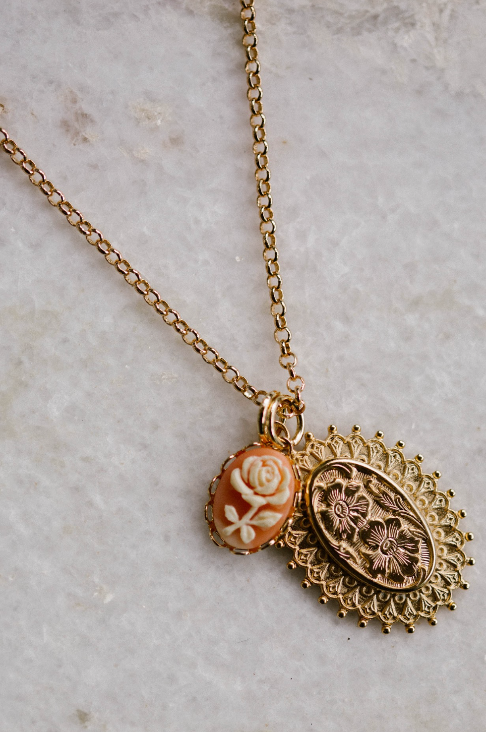 Rosa Charm Necklace