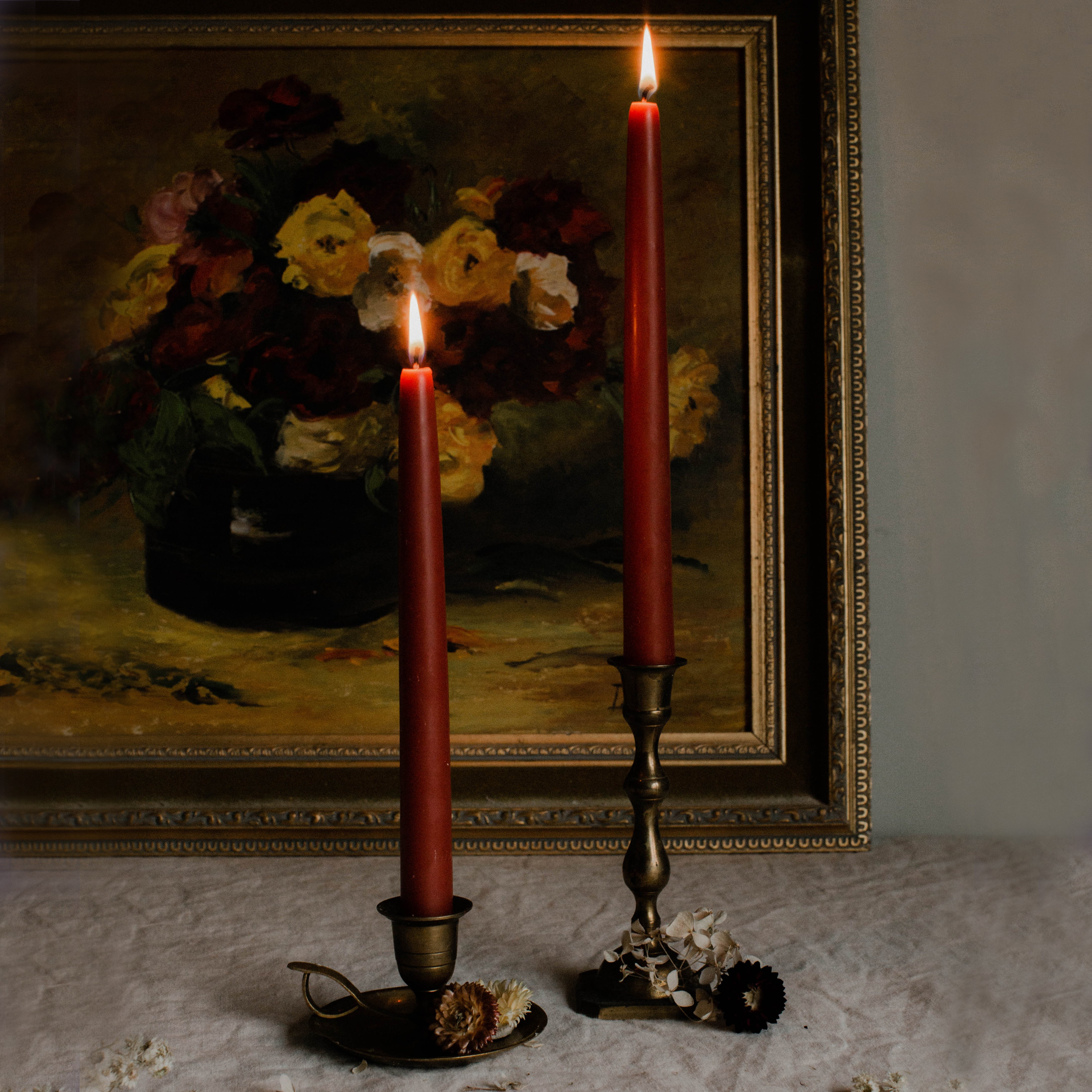 Beeswax Candle Set in Berry