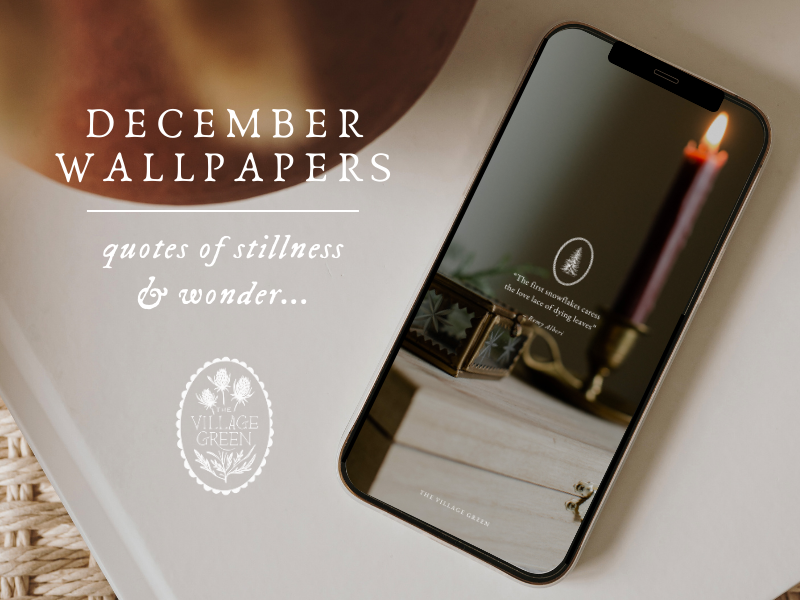 December Wallpapers | Quotes of Stillness & Wonder...