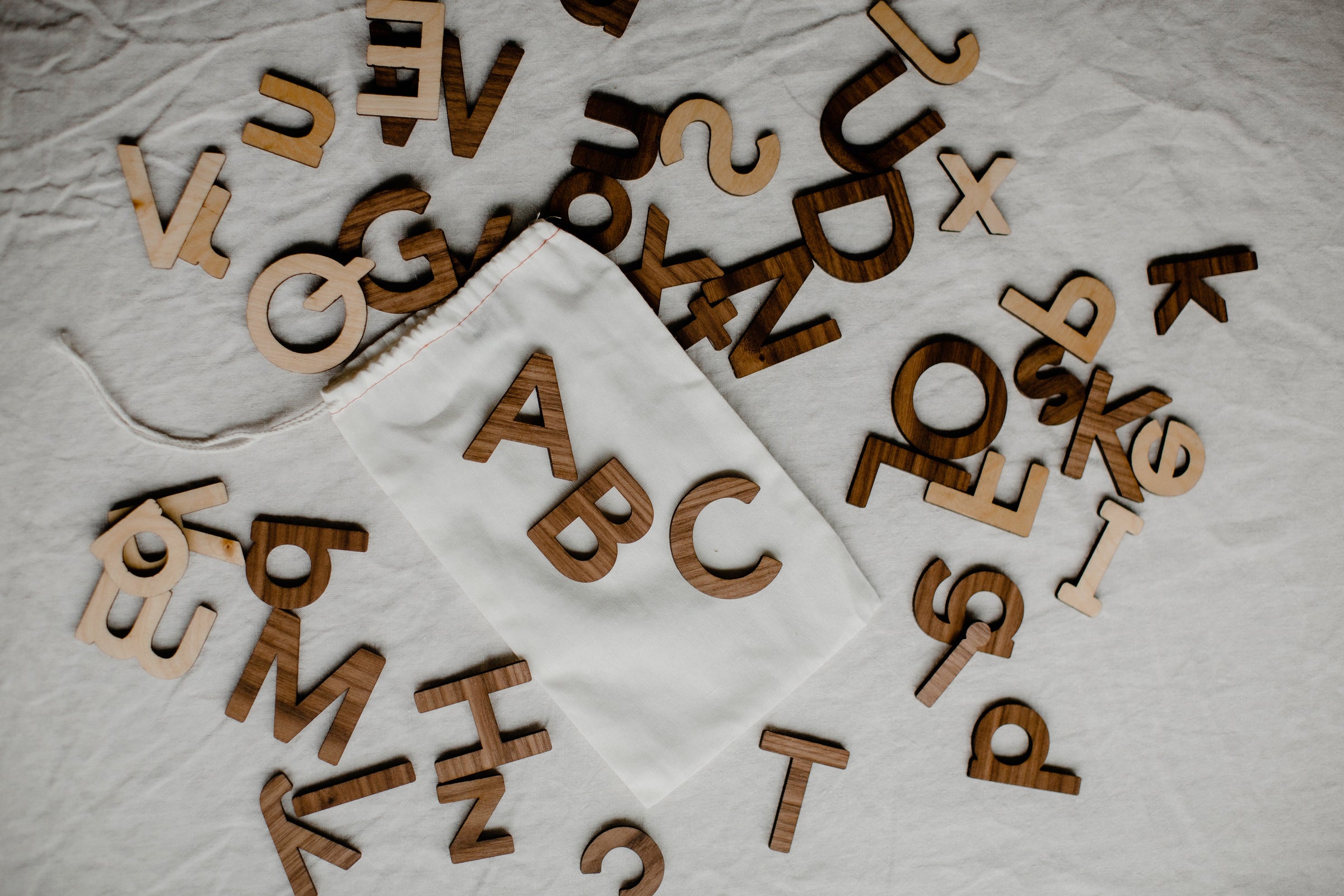 Moveable Wooden Alphabet