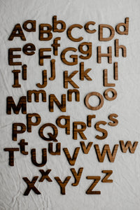 Moveable Wooden Alphabet