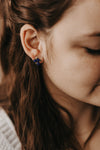 Blueberry Post Earring