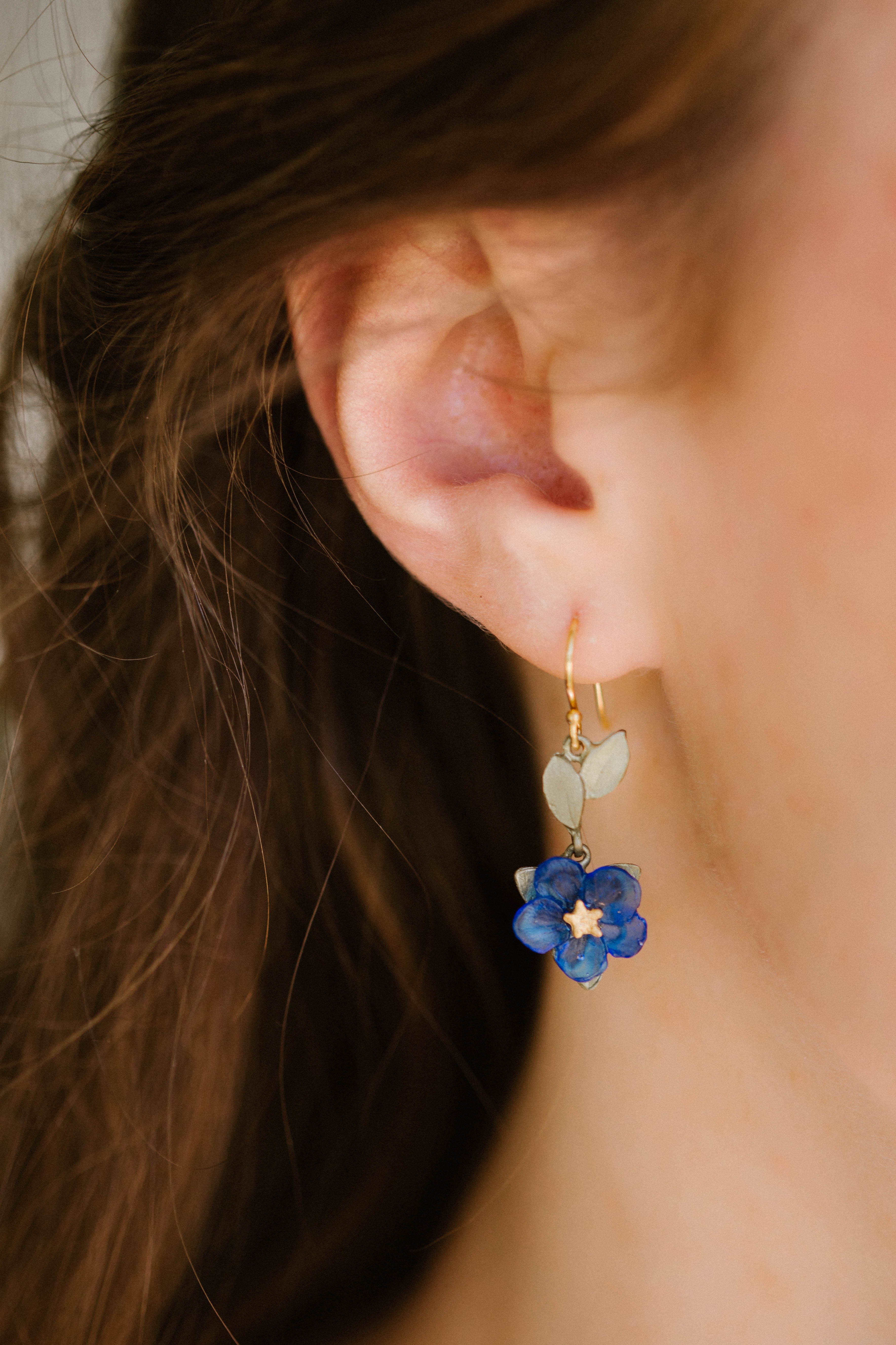 Blue Violet Earring