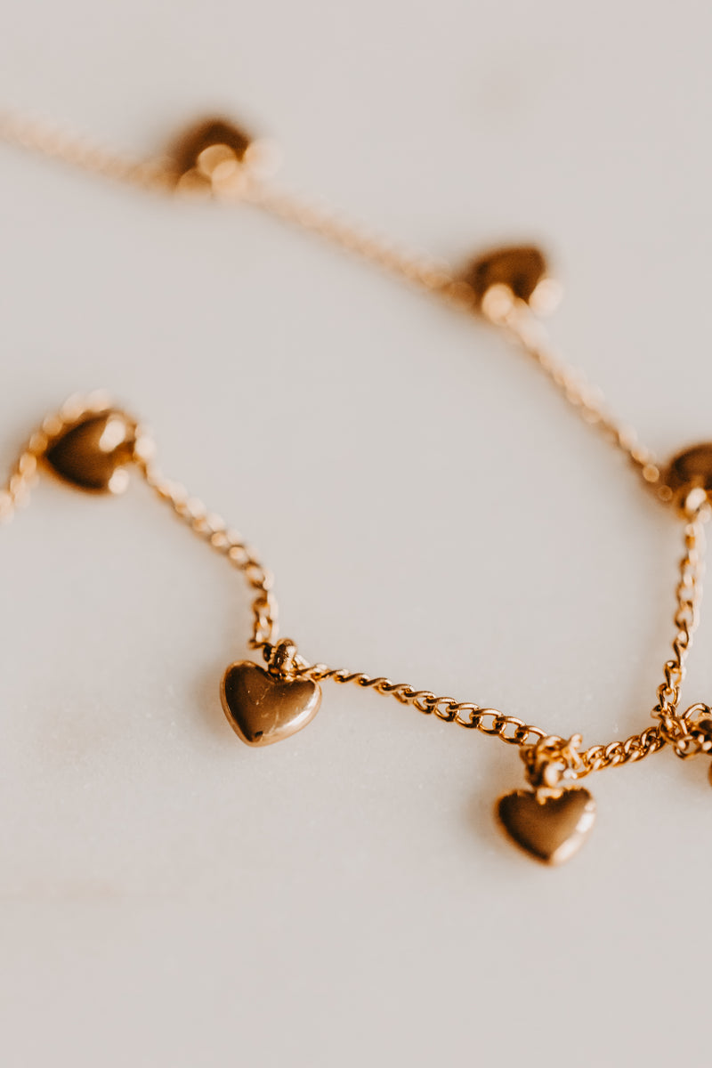Mini Hearts Charm Bracelet
