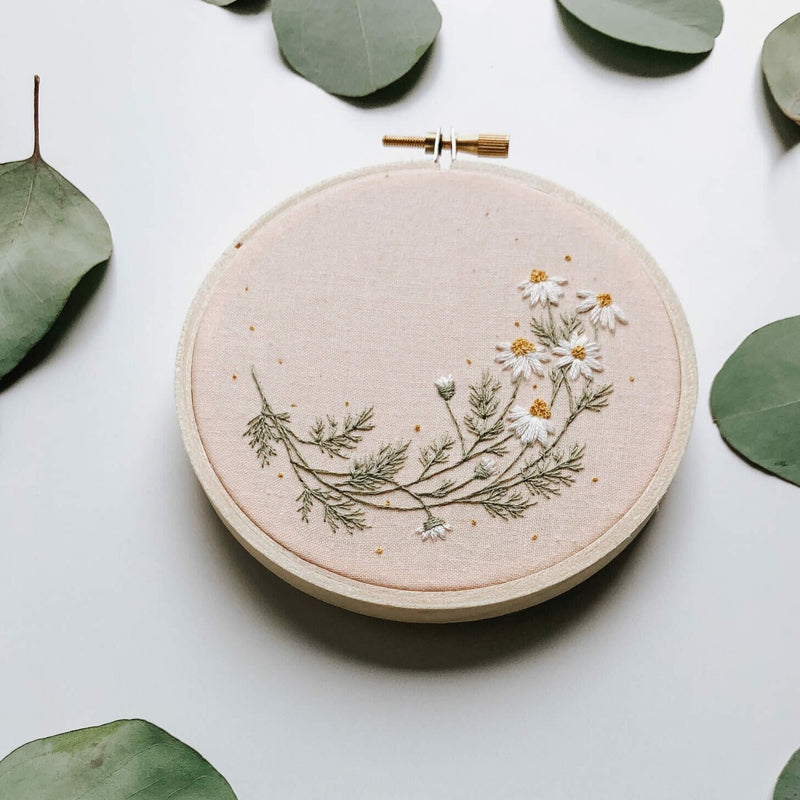 Roman Chamomile Embroidery Kit