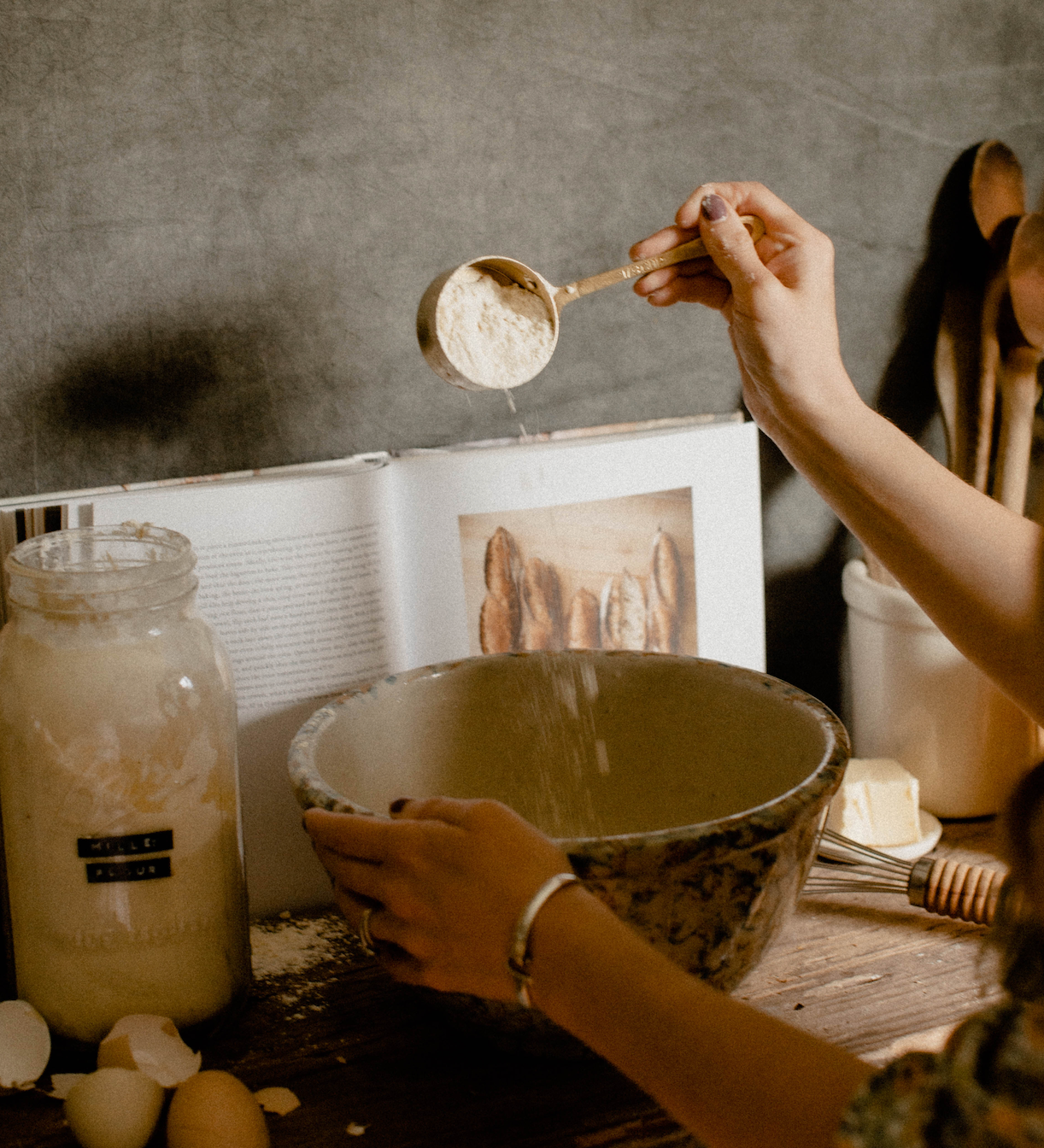 Artisan Brass Measuring Cup Set