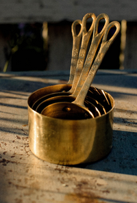 Artisan Brass Measuring Cup Set