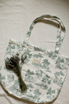 Large Tote in Sage Toile