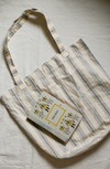 Large Tote in Seaside Stripe