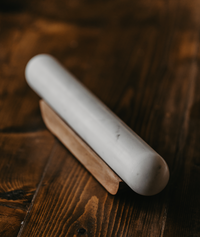 Marble Rolling Pin & Wood Base