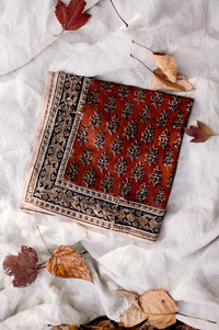 "Rustic Scarlet" Cotton Bandana