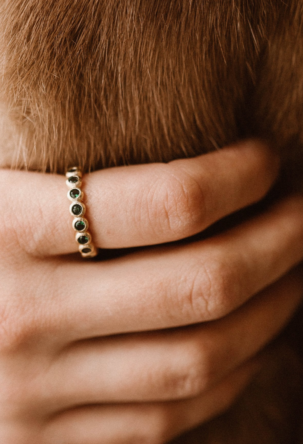 Amélia Ring in Kelly Green