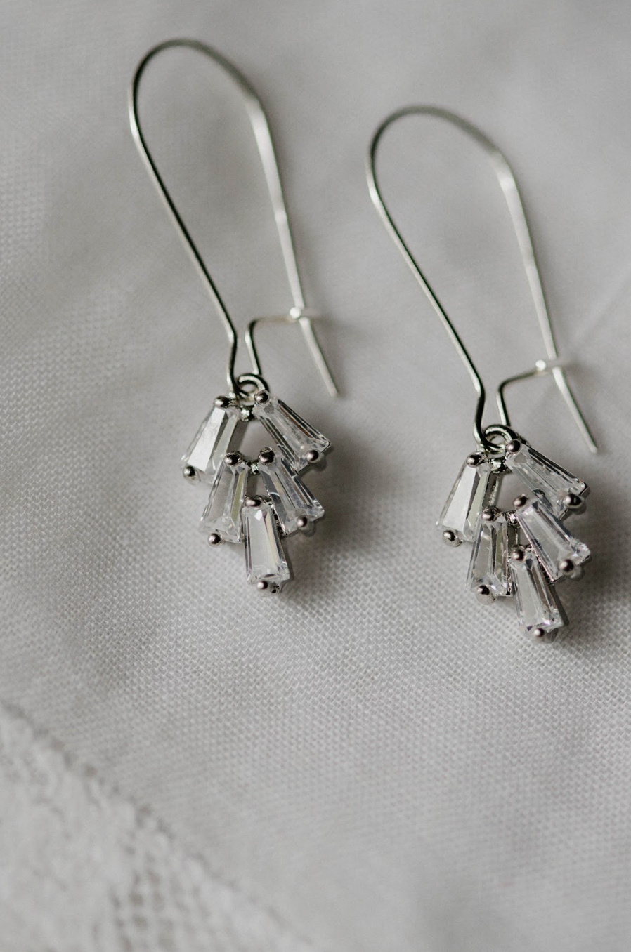 Evelyn Drop Earring in Silver