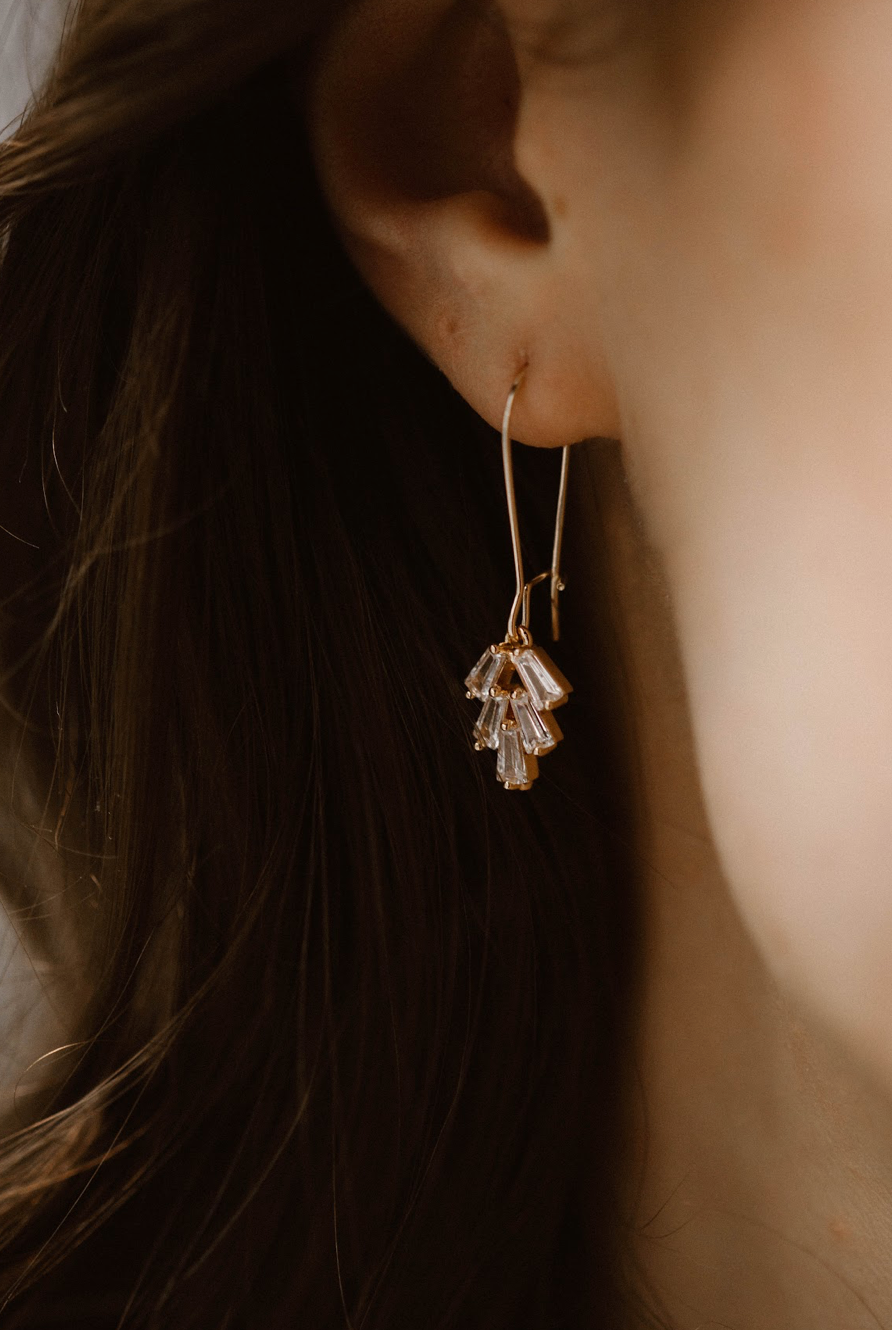 Evelyn Drop Earring in Gold