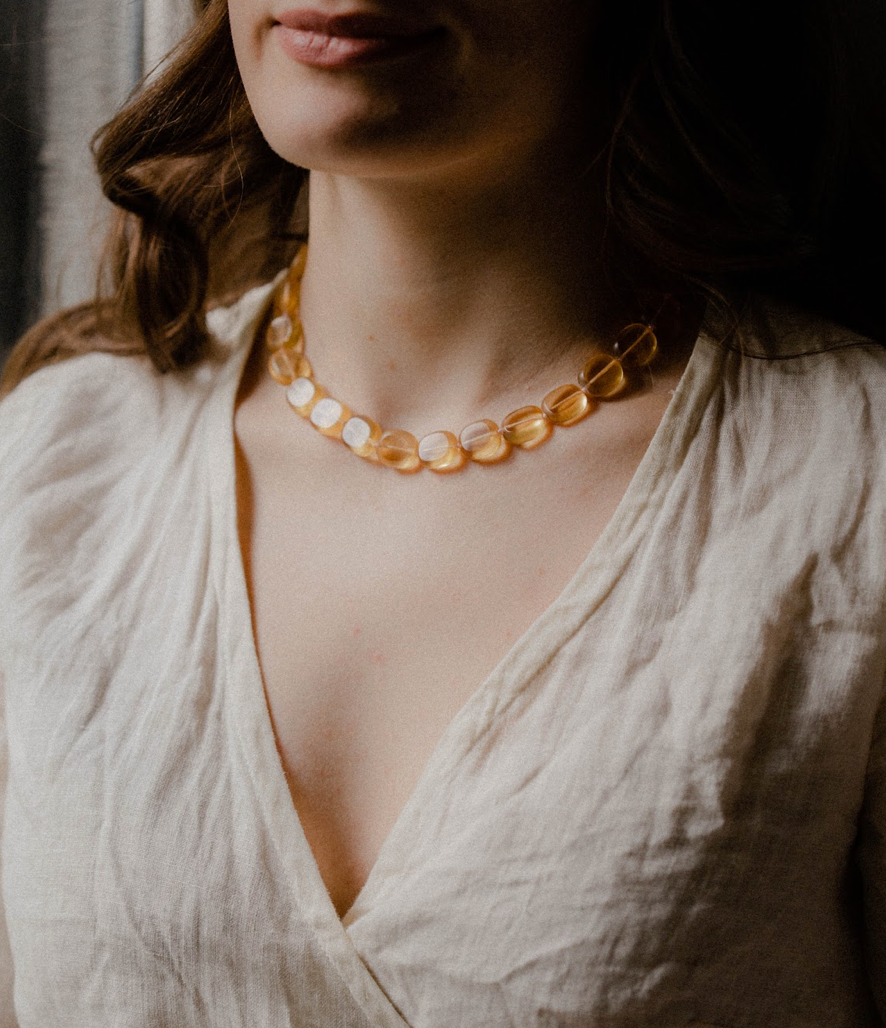 Malta Necklace in Mandarin