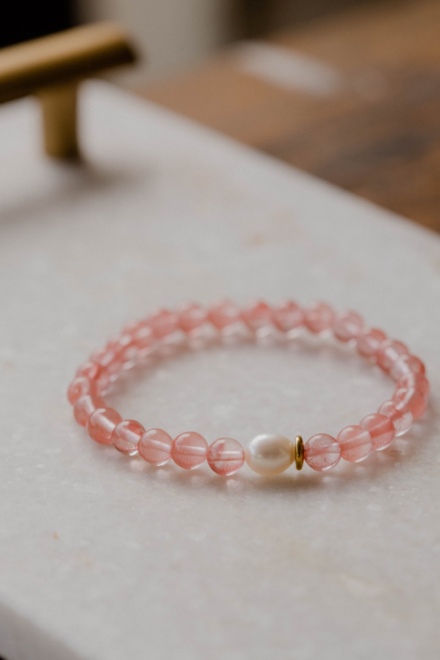 Margaux Bracelet in Cherry Quartz