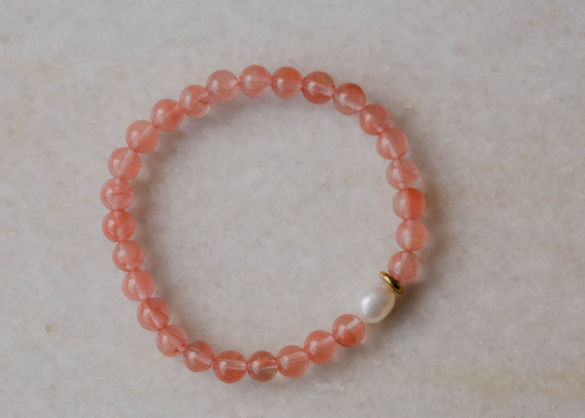 Margaux Bracelet in Cherry Quartz