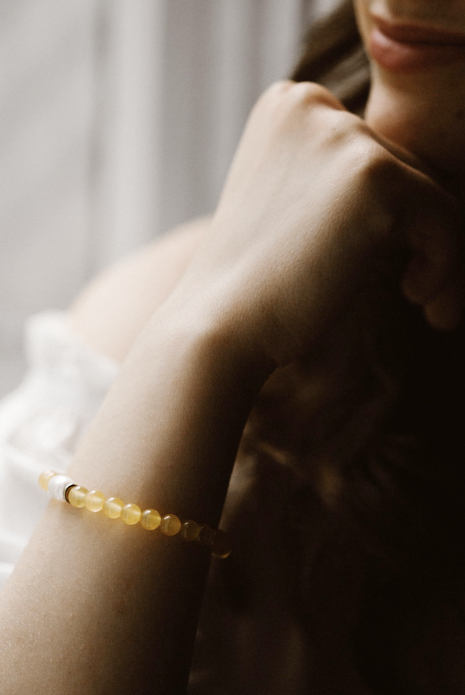 Margaux Bracelet in Yellow Jade