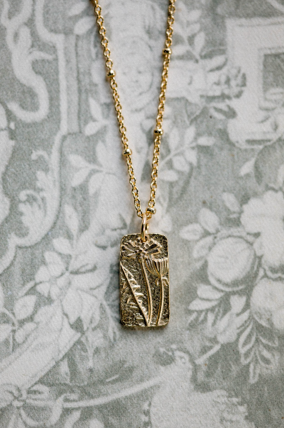 Pressed Flower Necklace