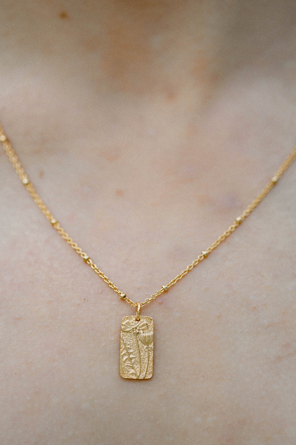 Pressed Flower Necklace