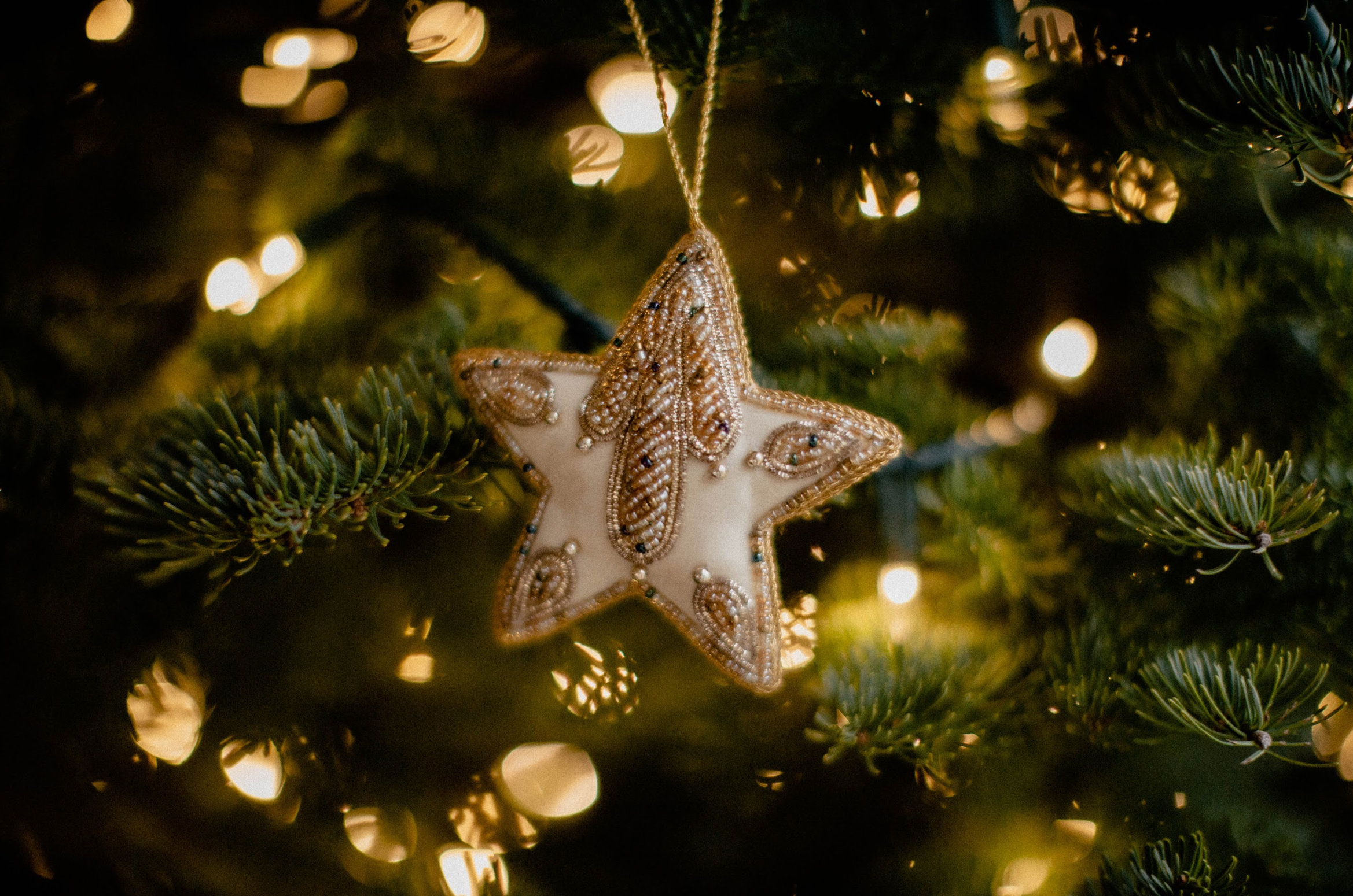 Bright Star Beaded Ornament