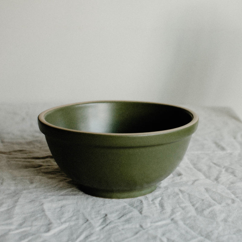 Stoneware Mixing Bowl in Moss