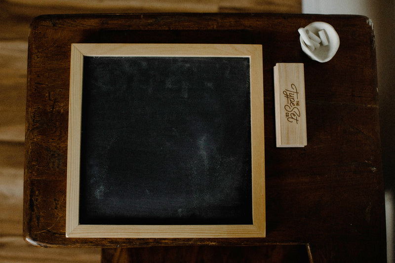 Pine Chalkboard & Eraser