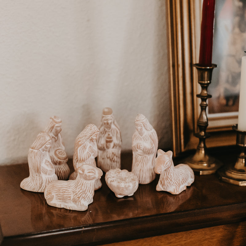 Terracotta Nativity Set